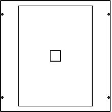 KIT QUADRO X INT MAN HA400-630 L600 - HAGER UC005 product photo