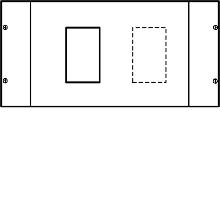 KIT QUADRO INT X250/H250 VERT L600 COM MOT - HAGER UC321HM product photo