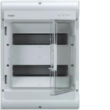 VECTOR IP65 PARETE 2X18 MODULO PORTA TRASPARENTE - HAGER VE218G product photo