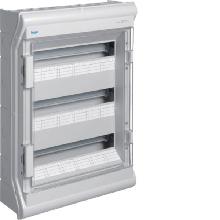 VECTOR IP65 PARETE 3X18 MODULO PORTA TRASPARENTE - HAGER VE318G product photo