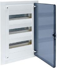 GOLF IP40 CENTRALINO INCASSO 36M 3X12 PORTA TRASPARENTE - HAGER VF312TG product photo