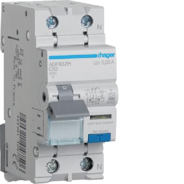 Diff magn acc 1p+n 30ma f 32a 4,5ka c 2m - HAGER ADF832H product photo Photo 01 3XL