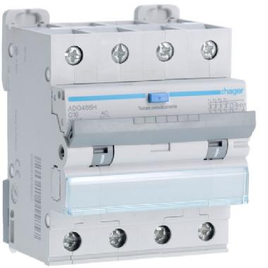 DIFF MAGN 4P 30MA AC 16A 10KA C 4M - HAGER ADQ466H - HAGER ADQ466H - HAGER ADQ466H product photo Photo 01 3XL