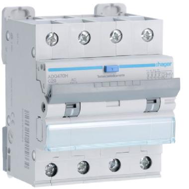DIFF MAGN 4P 30MA AC 20A 10KA C 4M - HAGER ADQ470H - HAGER ADQ470H - HAGER ADQ470H product photo Photo 01 3XL