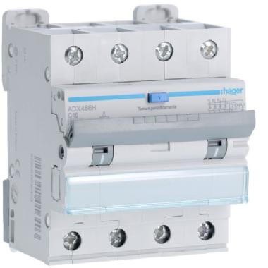 DIFF MAGN 4P 30MA A 16A 10KA C 4M - HAGER ADX466H - HAGER ADX466H - HAGER ADX466H product photo Photo 01 3XL