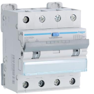 DIFF MAGN 4P 30MA A 32A 10KA C 4M - HAGER ADX482H - HAGER ADX482H - HAGER ADX482H product photo Photo 01 3XL