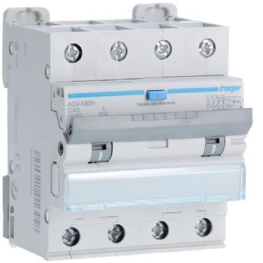 DIFF MAGN 4P 30MA A 40A 10KA C 4M - HAGER ADX490H - HAGER ADX490H - HAGER ADX490H product photo Photo 01 3XL