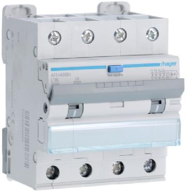 DIFF MAGN 4P 300MA A-HI 16A 6KA C 4M - HAGER AFH466H - HAGER AFH466H - HAGER AFH466H product photo Photo 01 3XL