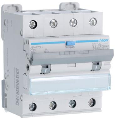 DIFF MAGN 4P 300MA A-HI 20A 6KA C 4M - HAGER AFH470H - HAGER AFH470H - HAGER AFH470H product photo Photo 01 3XL