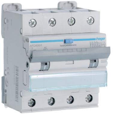 DIFF MAGN 4P 300MA AC 6A 10KA C 4M - HAGER AFQ456H - HAGER AFQ456H - HAGER AFQ456H product photo Photo 01 3XL
