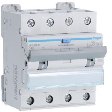DIFF MAGN 4P 300MA AC 40A 10KA C 4M - HAGER AFQ490H - HAGER AFQ490H - HAGER AFQ490H product photo Photo 01 3XL