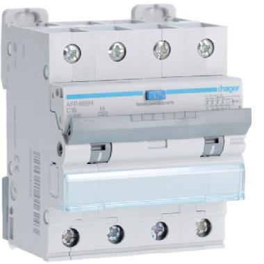 DIFF MAGN 4P 300MA A-HI 16A 10KA C 4M - HAGER AFR466H - HAGER AFR466H - HAGER AFR466H product photo Photo 01 3XL