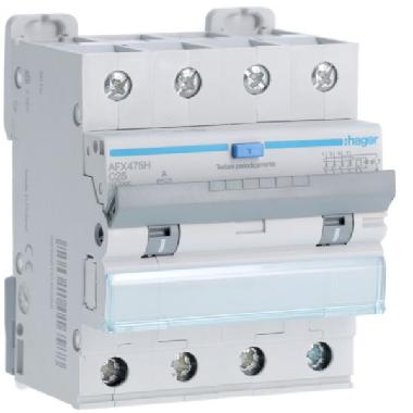 DIFF MAGN 4P 300MA A 25A 10KA C 4M - HAGER AFX475H - HAGER AFX475H - HAGER AFX475H product photo Photo 01 3XL