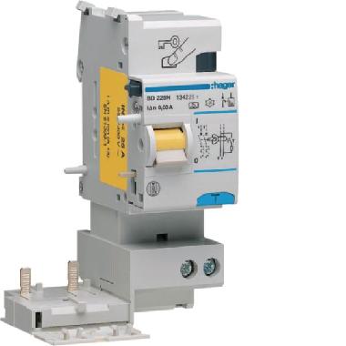 BLOCCO DIFFERENZIALE 2P 30MA <25A A 2M - HAGER BD225N product photo Photo 01 3XL