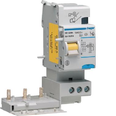 B. DIFF. 3P 30MA <25A A 3M - HAGER BD325N product photo Photo 01 3XL