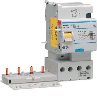 BLOCCO DIFFERENZIALE 4P 30MA <63A A 3M - HAGER BD463N product photo Photo 01 3XL