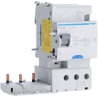BLOCCO DIFFERENZIALE 3P 300MA <63A AC 3M - HAGER BF364N product photo Photo 01 3XL