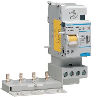 BLOCCO DIFFERENZIALE 4P 500MA <25A A 3M - HAGER BG425N product photo Photo 01 3XL