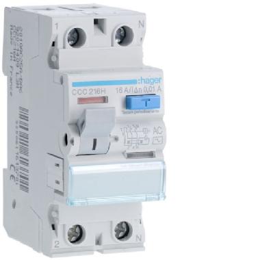 INT.DIFF.PURO 2P 16A 0.01A AC 2M - HAGER CCC216H - HAGER CCC216H product photo Photo 01 3XL