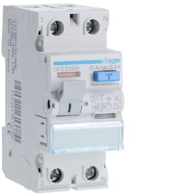 INTERRUTTORE DIFFERENZIALE ACC. 2P 300 MA 25A 2M - HAGER CFC225H product photo Photo 01 3XL