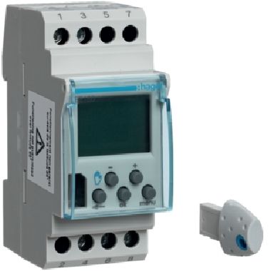 INTERRUTTORE ASTRONOMICO DIGITALE PROGRAMM 7GG 1SC 2M - HAGER EE180 product photo Photo 01 3XL