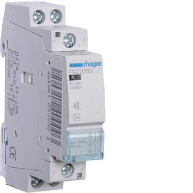 CONTATTORE SIL 2NA 24VAC/24VDC 25A 1M - HAGER ESD225S - HAGER ESD225S product photo Photo 01 3XL