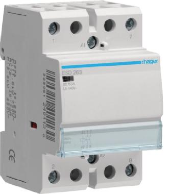 Contattore std 2na 24vac 63a 3m - HAGER ESD263 product photo Photo 01 3XL