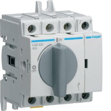 INT.MAN.SEZIONATORI 4P 40A 3.5M - HAGER HAB404 - HAGER HAB404 - HAGER HAB404 product photo Photo 01 3XL