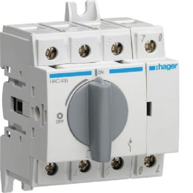 INT. MAN. SEZIONATORI 4P X 80A 4.5M - HAGER HAC408 - HAGER HAC408 product photo Photo 01 3XL