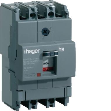 INTERR AUTOM X160 3P 18KA 160A SGANC TM - HAGER HDA160L - HAGER HDA160L product photo Photo 01 3XL