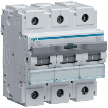 INTERRUTTORE AUTOMATICO 3P 125A10 KA C 4.5M - HAGER HMF399 - HAGER HMF399 product photo Photo 01 3XL