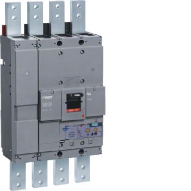 INTERRUTTORE AUTOMATICO H1600 4P 50KA 1250A SGANC LSI - HAGER HNF981H product photo Photo 01 3XL