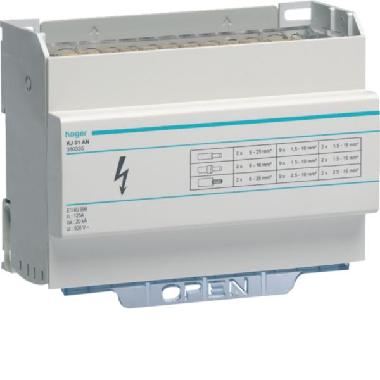 HAGER KJ01AN - RIPARTITORE MOD MOBILE 2X125A - HAGER KJ01AN product photo Photo 01 3XL