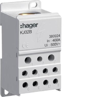 BLOCCHI DISTRIBUZ 400A - HAGER KJ02B - HAGER KJ02B product photo Photo 01 3XL