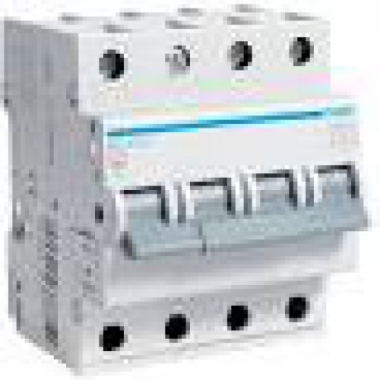 INTERRUTTORE MAGNETOTERMICO 4P 10A 6KA C - HAGER MC410A product photo Photo 01 3XL