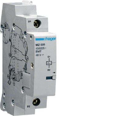BOBINA MINIMA TENSIONE 48V CC 1M - HAGER MZ205 product photo Photo 01 3XL
