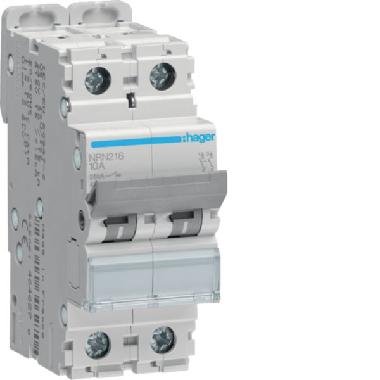 HAGER NRN216 - INTERRUTTORE AUTOMATICO 2P 16A 25KA C 2 - HAGER NRN216 product photo Photo 01 3XL