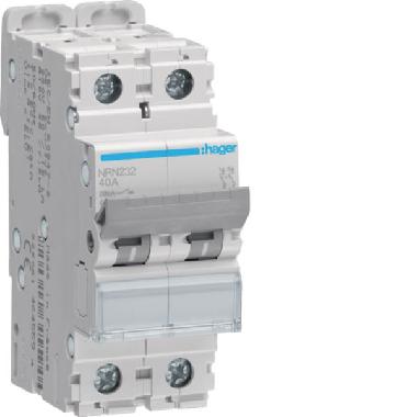 INTERRUTTORE AUTOMATICO 2P 32A 20KA C 2 - HAGER NRN232 product photo Photo 01 3XL