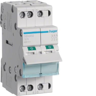 Interruttore non aut 3 poli 40a 3 mod - HAGER SBN332 product photo Photo 01 3XL