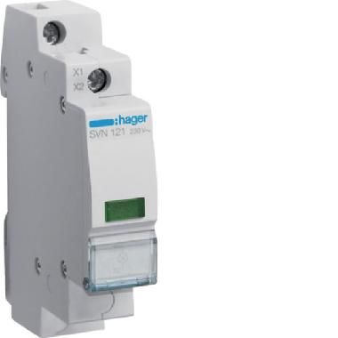 1 SEGNALATORE LUMINOSO VERDE 1M - HAGER SVN121 product photo Photo 01 3XL