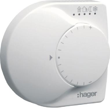 MOD. KNX TP TERMOSTATO BIANCO + 3 IN PARETE - HAGER TX320 product photo Photo 01 3XL