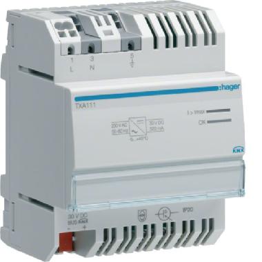 ALIMENTATORE 30VCC-320MA 64 MODULI 4M - HAGER TXA111 - HAGER TXA111 product photo Photo 01 3XL