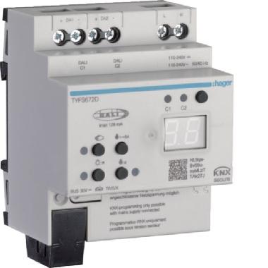 MOD.KNX TP GATEWAY DALI/128 -2 CAN TW 4M - HAGER TYFS672D product photo Photo 01 3XL
