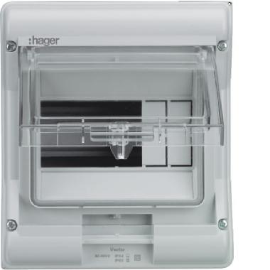 VECTOR IP65 PARETE 1X12 MODULO PORTA TRASPARENTE - HAGER VE112G product photo Photo 01 3XL