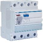 INTERRUTTORE DIFFERENZIALE 4P 30 MA 25A 4M - HAGER CDC725H product photo