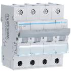 INTERRUTTORE AUTOMATICO 4P 10A 4.5KA C 4M - HAGER MYN410 product photo