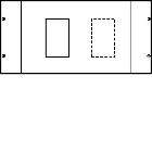 KIT QUADRO INT X250/H250 VERT L600 COM MOT - HAGER UC321HM product photo