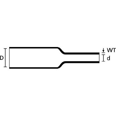 TERMORESTRINGENTE 3:1 MB 3/1 BK HIS-3 - HELLERMANNTYTON 308-30300 - HELLERMANNTYTON 308-30300 product photo Photo 04 3XL