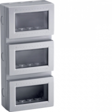 BOX CONTENITORE VERTICALE IP55 12 VR GRIGIO 12(4X3) - BOCCHIOTTI BOXIP5512VRGRI product photo