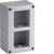 BOX CONTENITORE VERTICALE IP40 GRIGIO 4(2X2) - BOCCHIOTTI BOXIP4004VRGRI product photo Photo 02 2XS